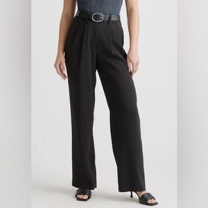 Quince Stretch Crepe Pleated Wide Leg Pant - Medium - NWT